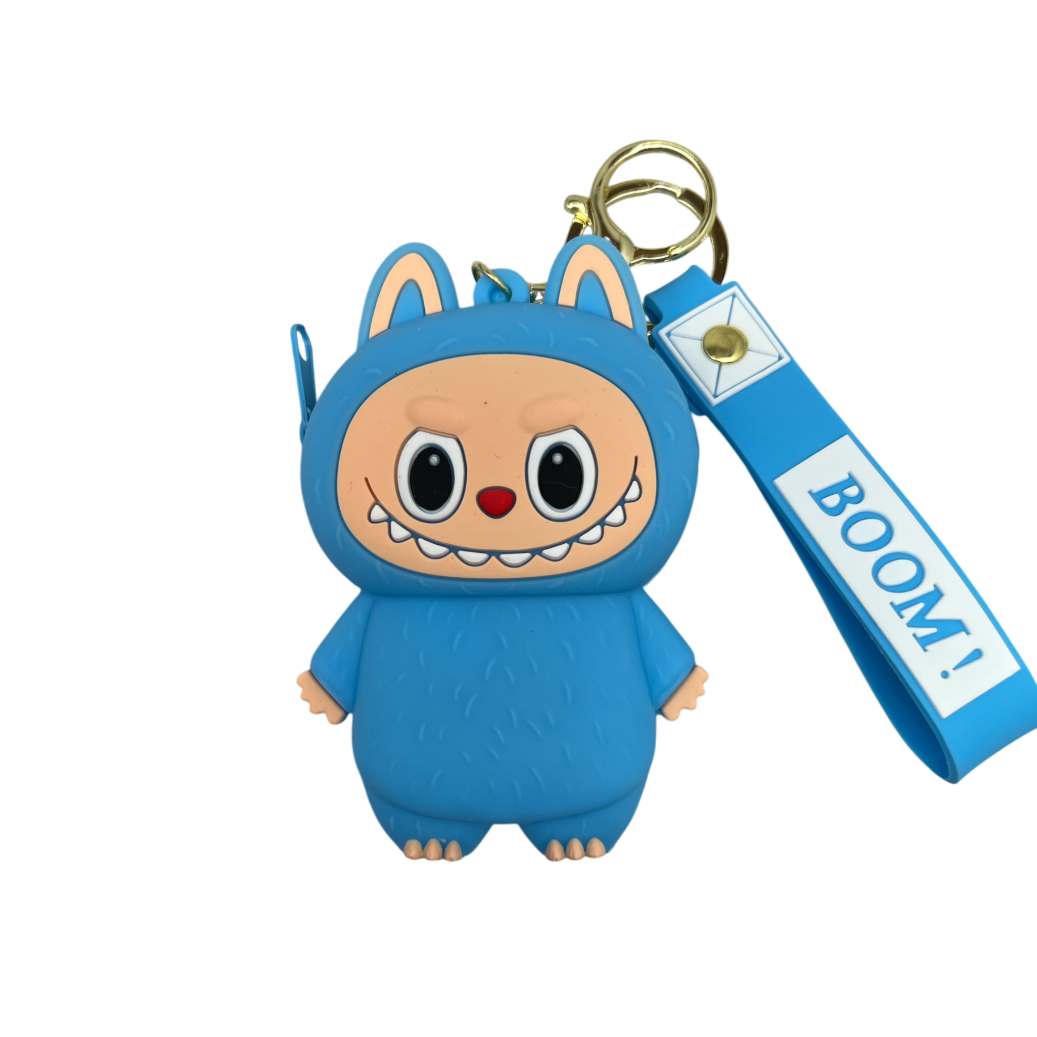 Silicone Labubu Coin Purse Key Chain Pendant (Happy Edition)