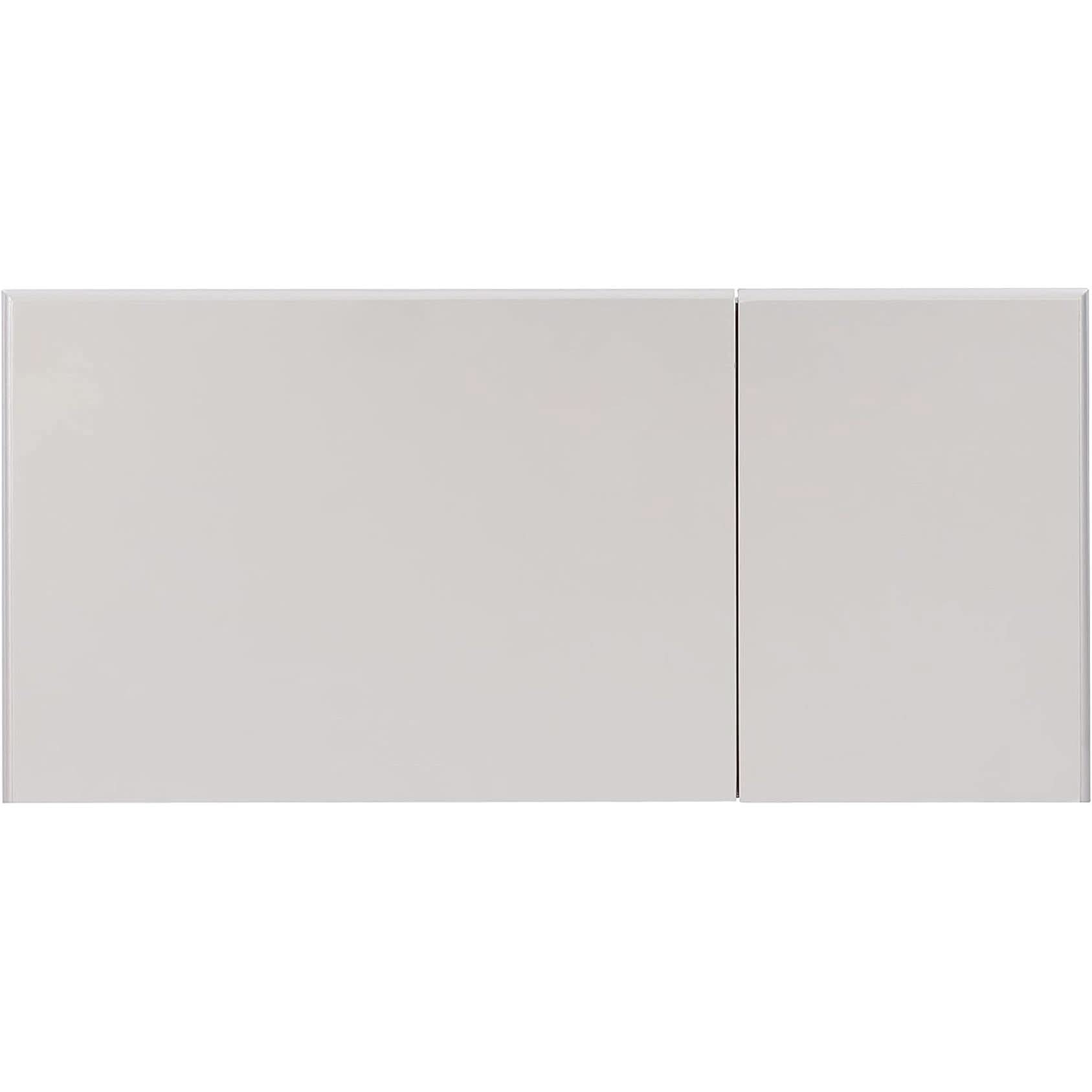 Silver Vanity Set With Hidden Storage And Mirror Accent