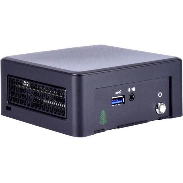 SimplyNUC Post Oak LLM1v6PK Desktop Computer - AMD Ryzen V1605B Quad-core (4 Core) 2 GHz - 8 GB RAM DDR4 SDRAM - 256 GB M.2 PCI Express SSD - Mini PC - TAA Compliant