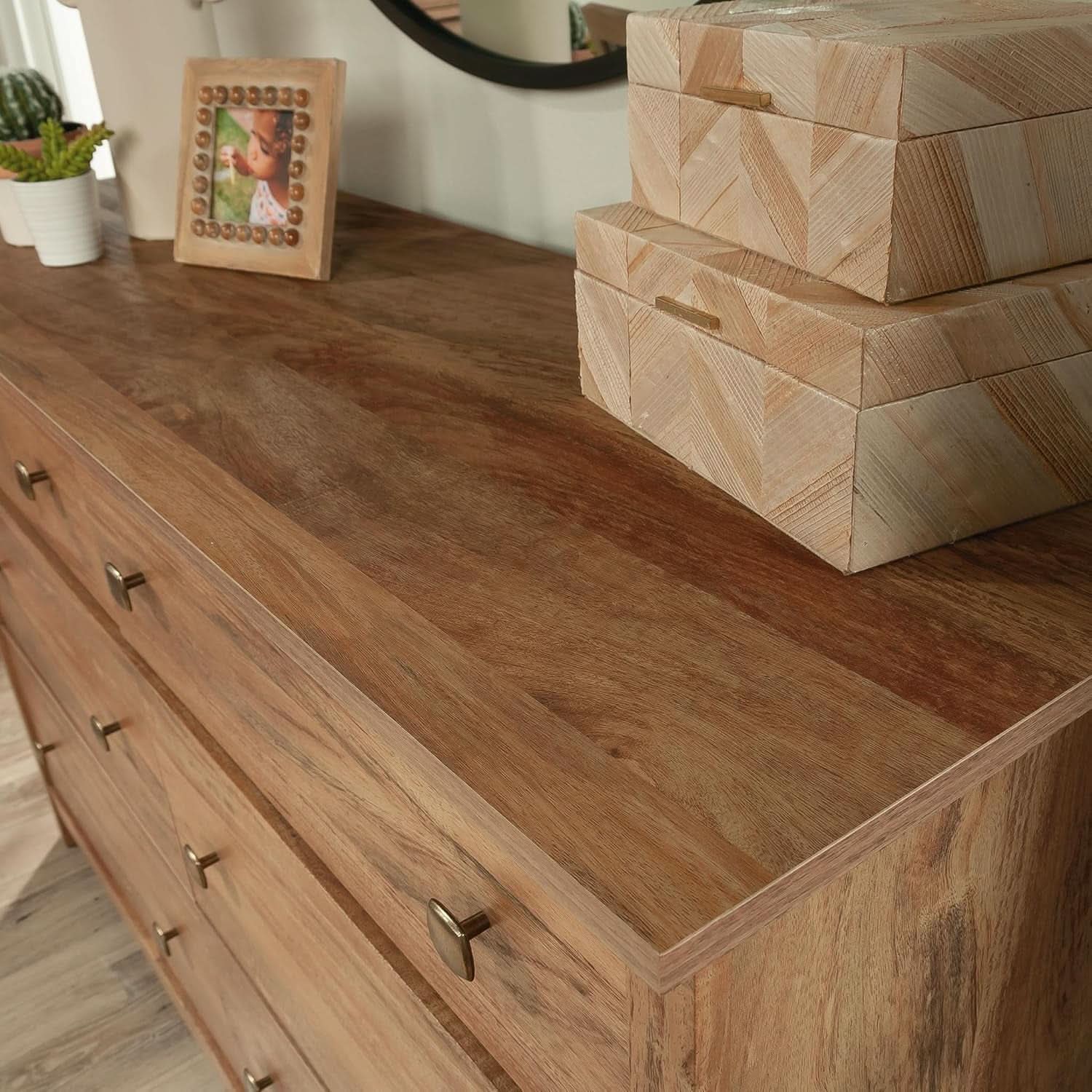 Sindoori Mango Six Drawer Dresser With Deep Drawers