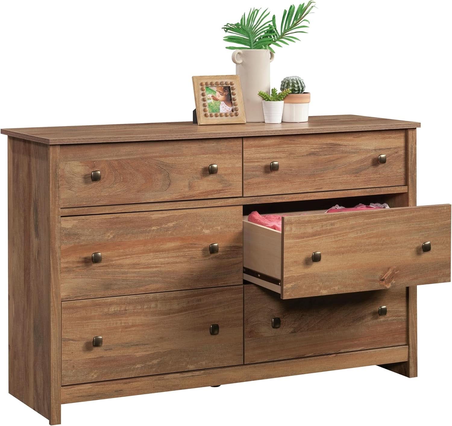 Sindoori Mango Six Drawer Dresser With Deep Drawers