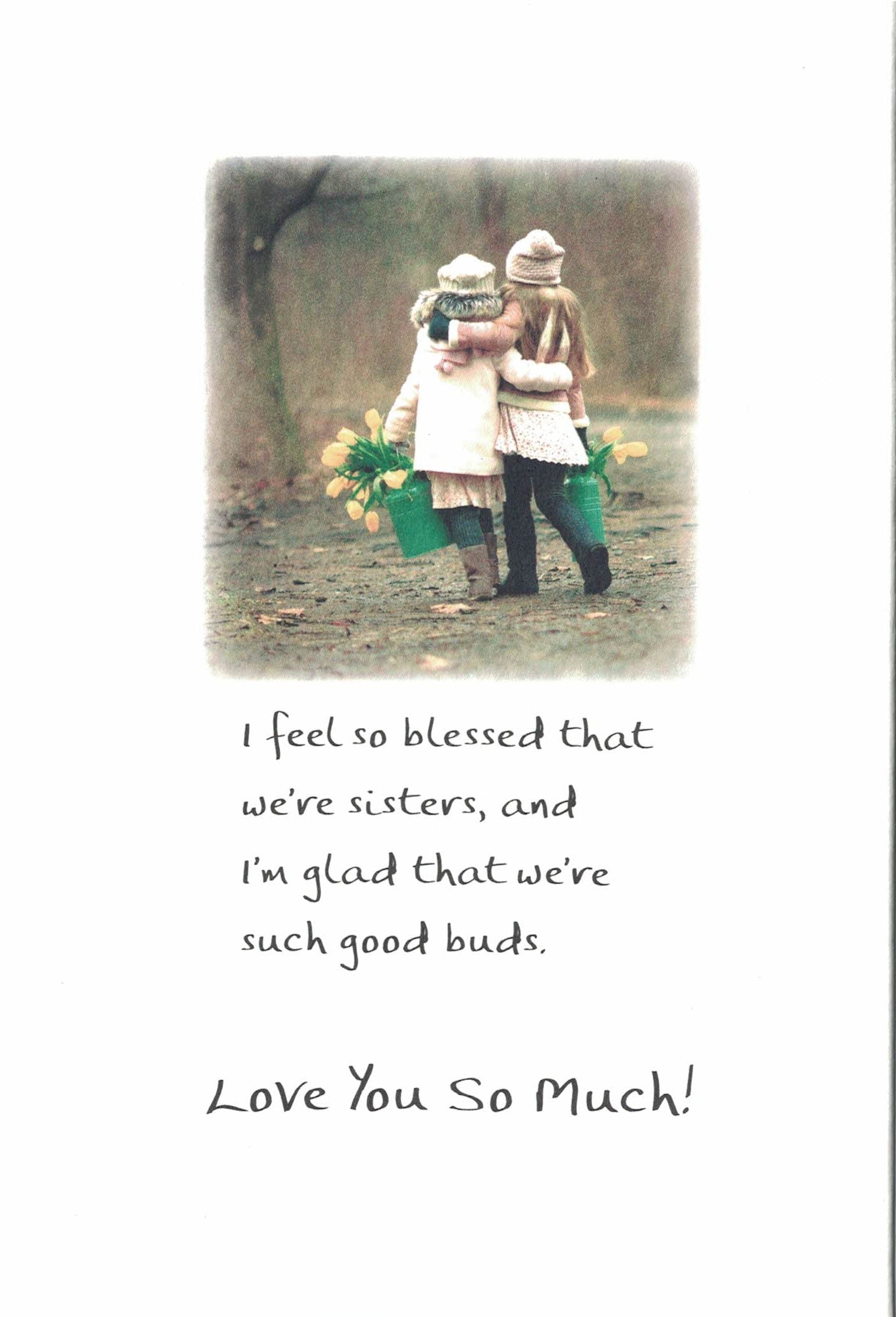 Sisters are different flowers from the same garden - Greeting Card