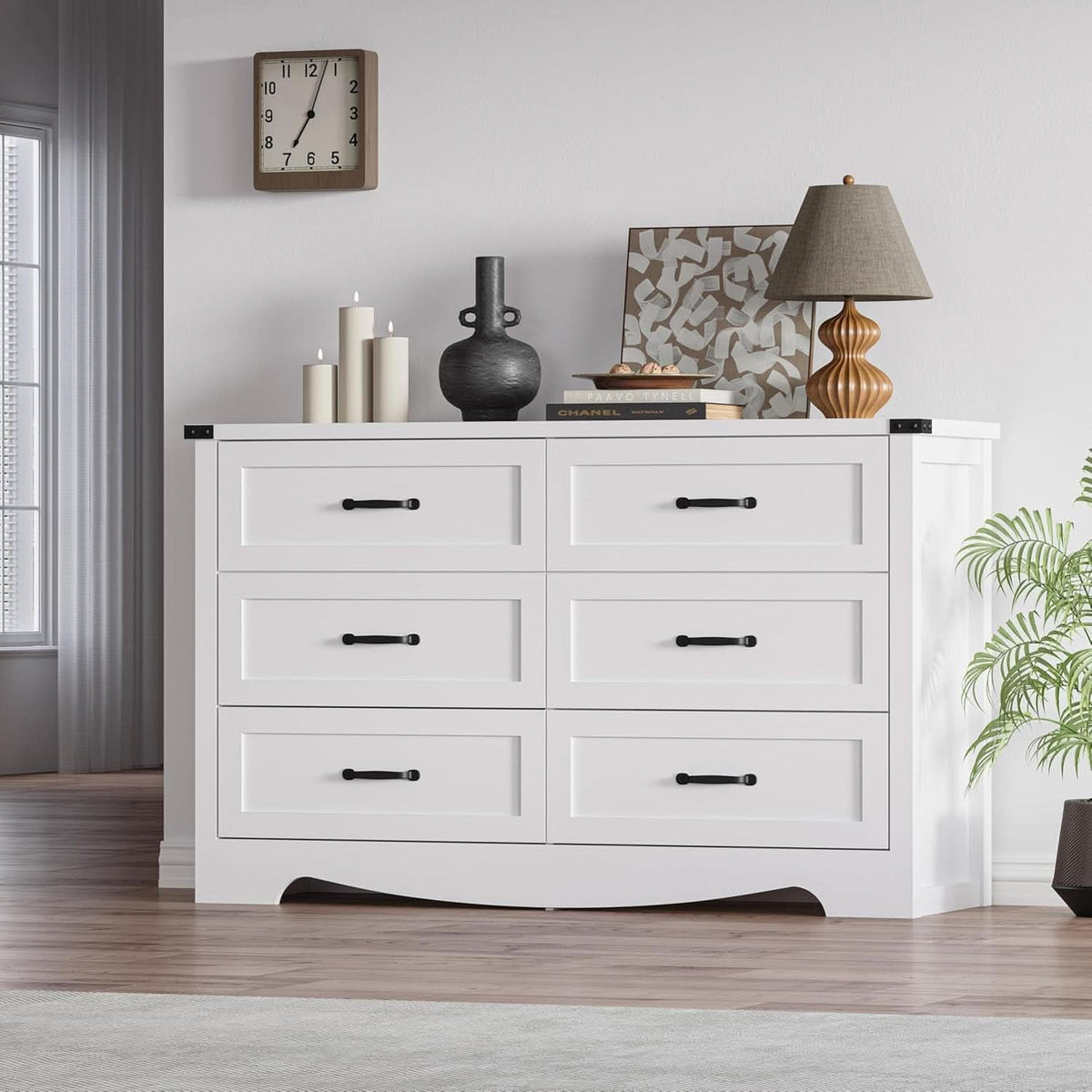 Six Drawer Dresser FortySevenInch Television Console