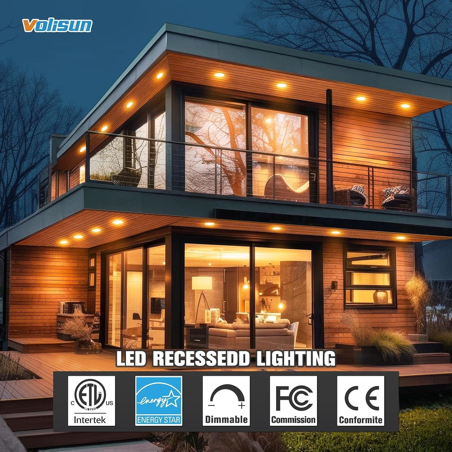 Six Inch Recessed LED Downlight 5CCT Dimmable