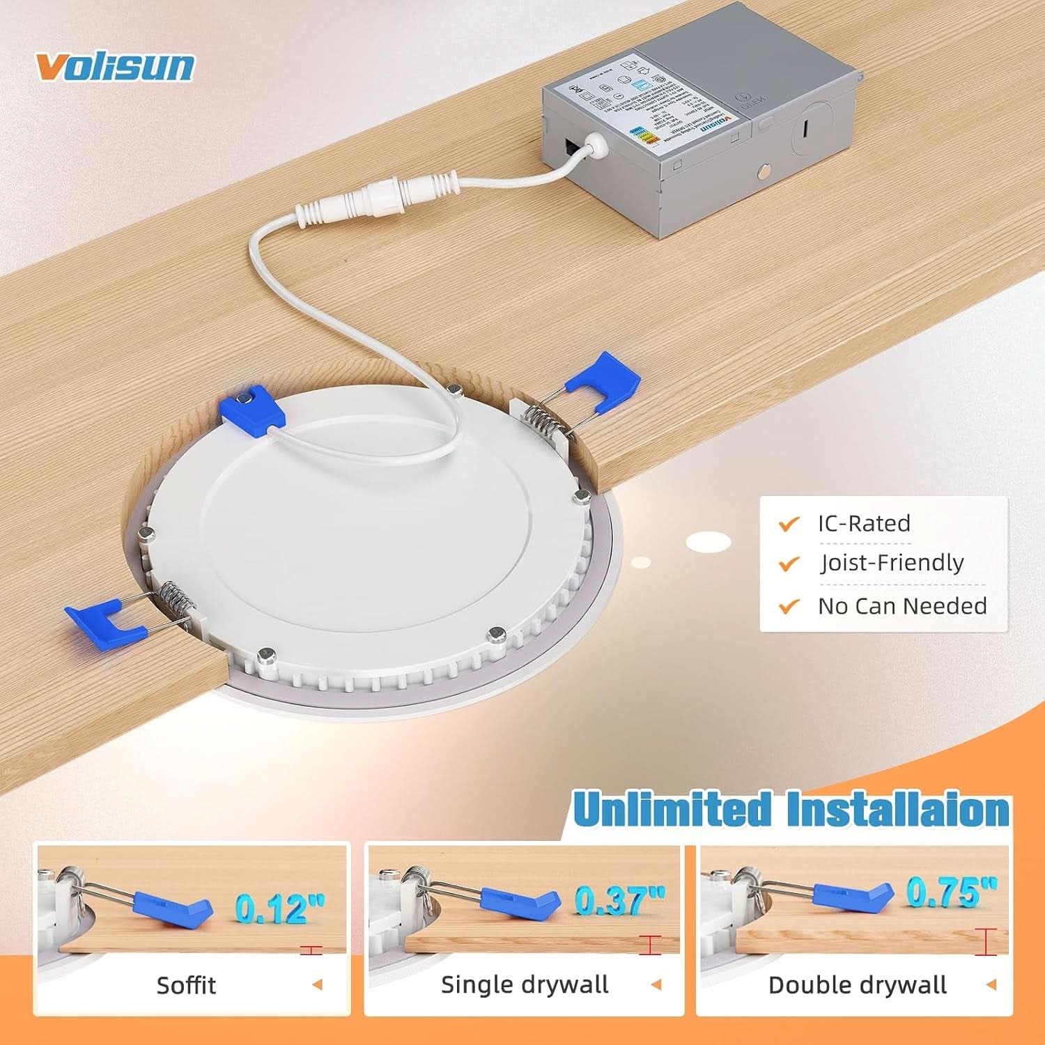 Six Inch Recessed LED Downlight 5CCT Dimmable