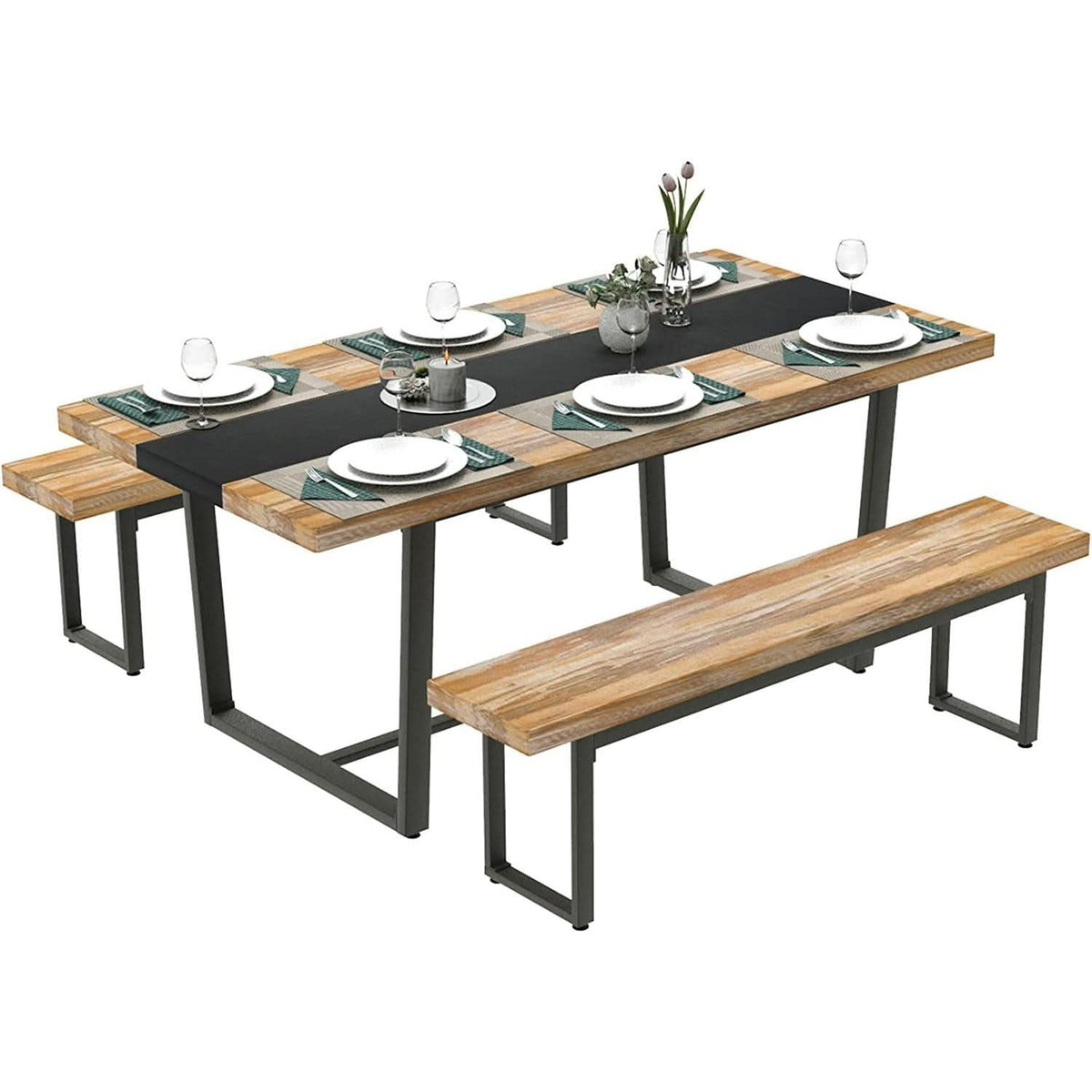 Six To Eight Seats Farmhouse Modern Kitchen Dining Table