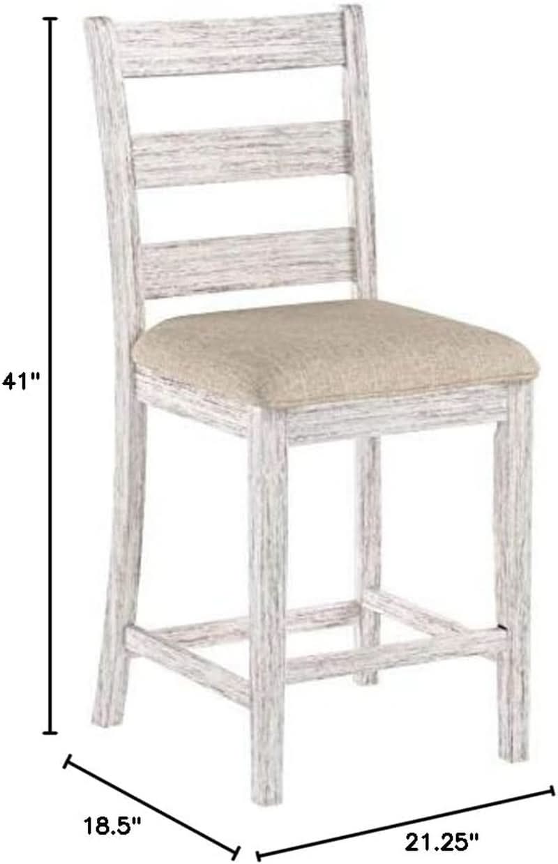 Skempton 24in Counter Height Bar Stool Antique White