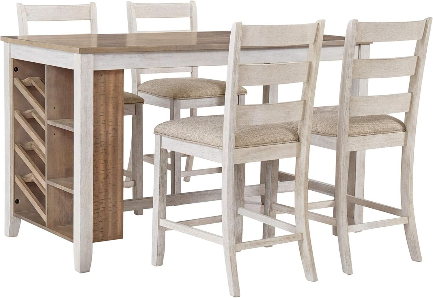 Skempton 36 Counter Height Dining Table With Wine Rack