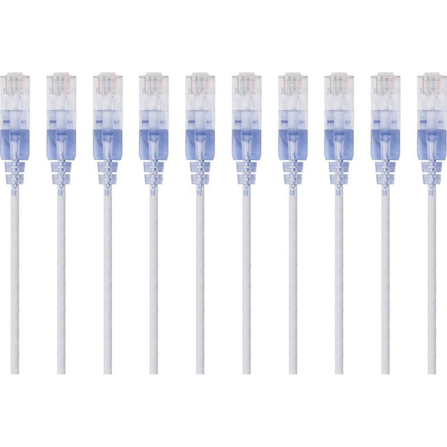 Slim Cat6A Cable - 10Pk_ 7Ft White MPR-15164