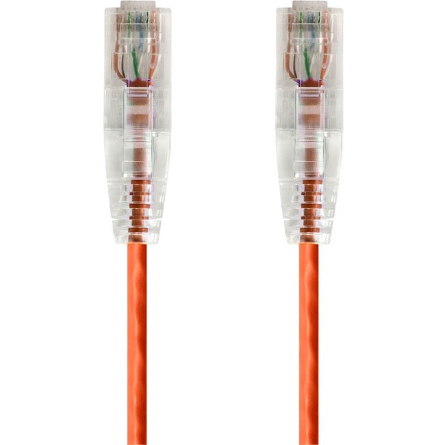 Slimrun Cat6 Utp Cable-0.5Ft Orange
