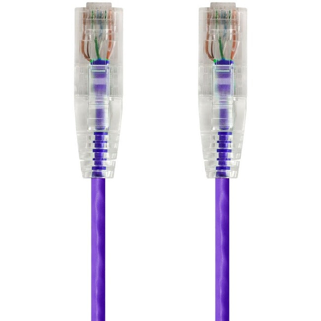 Slimrun Cat6 Utp Cable-10Ft Purple