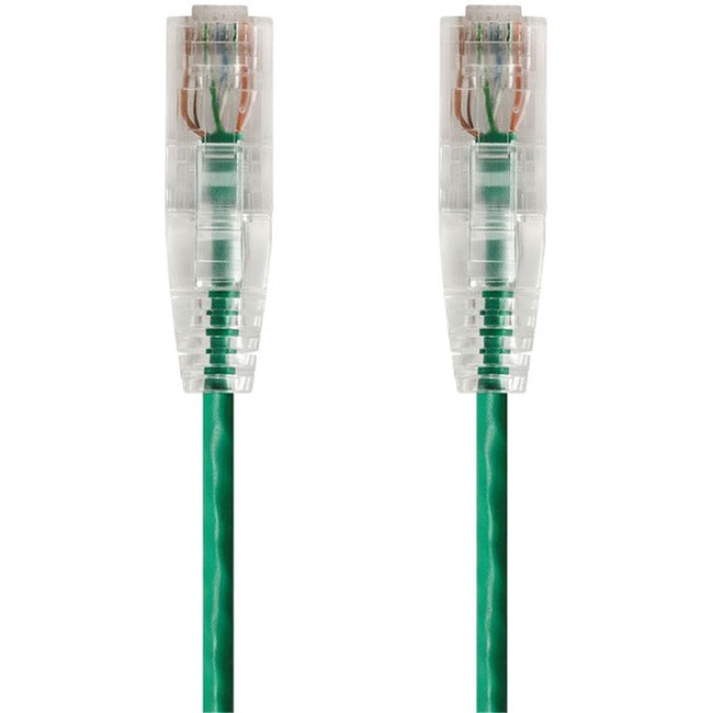 Slimrun Cat6 Utp Cable-1Ft Green