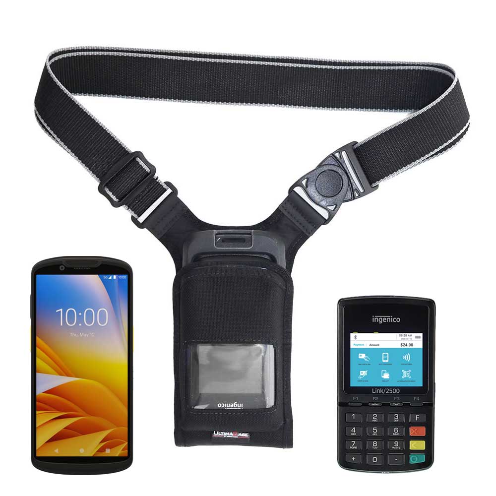 Sling/Waistbelt Holster for Ingenico Link/2500 and Zebra TC53/TC58 with Exoskeleton