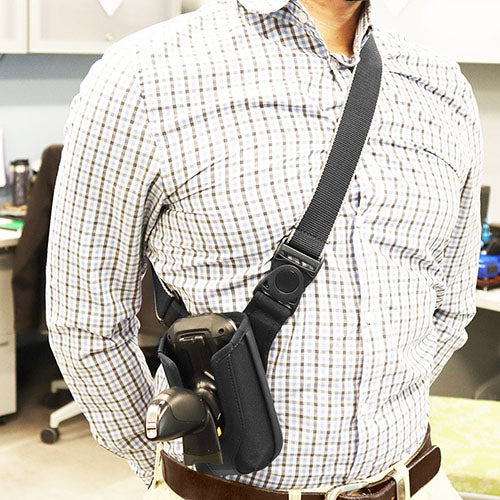 Sling/Waistbelt Ratcheting Holster for Zebra TC72/TC77 with Trigger