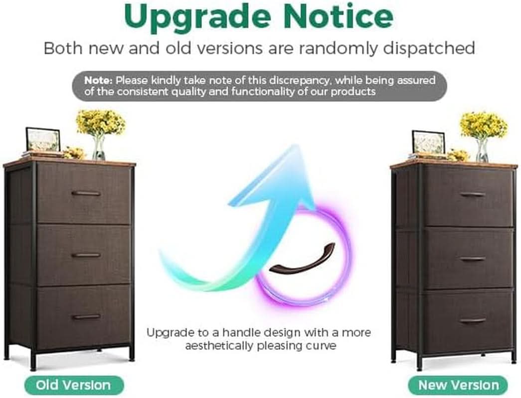 Small Brown Dresser With Three Drawers For Bedroom