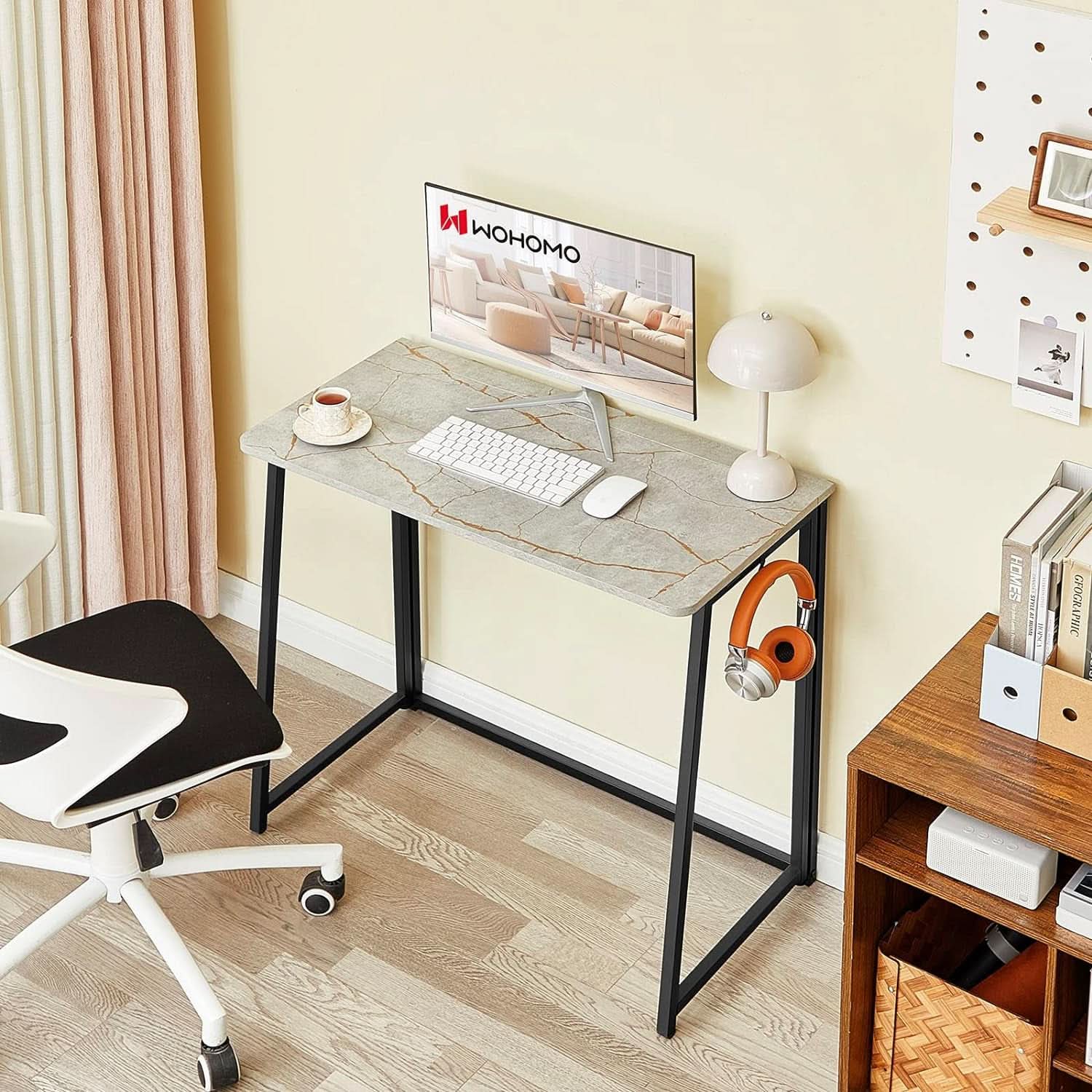 Small Foldable Computer Desk For Home Office Everyday Use