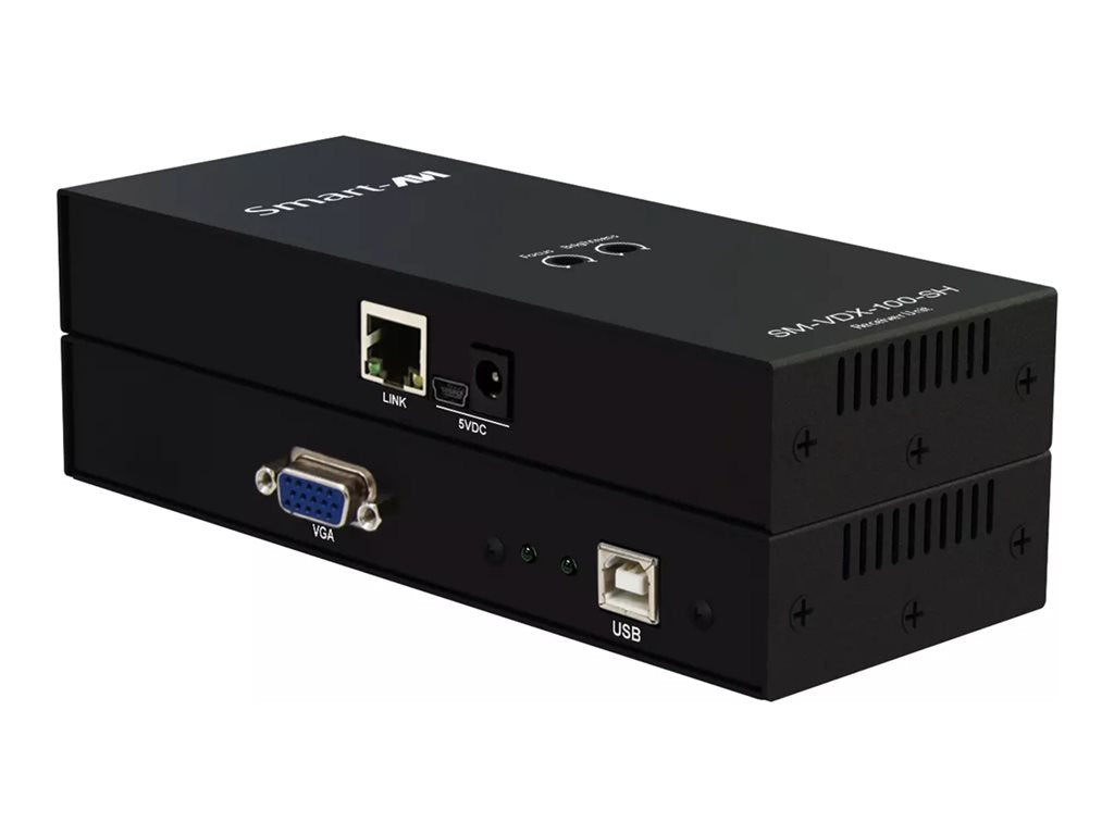 SmartAVI SM-VDX-100-SH-S - Transmitter and receiver - KVM extender - HDBaseT - over CAT 5/5e/6 - USB - up to 300 ft - TAA Compliant