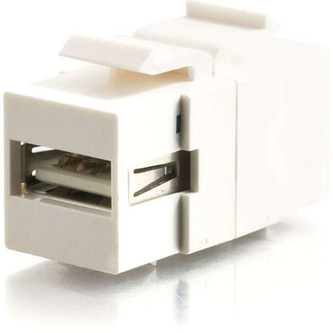 Snap-In Usb A/B Female Keystone Insert Module - White (Taa Compliant)