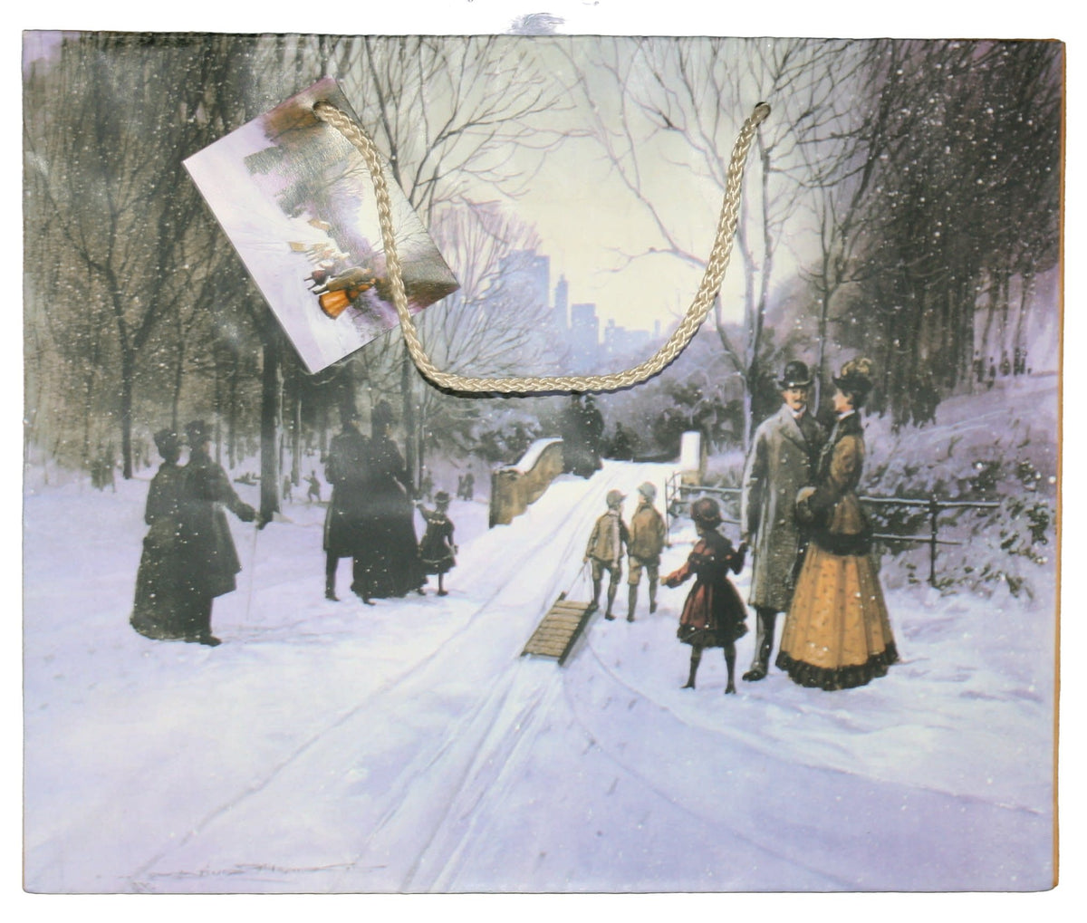Snow Day In Central Park Gift Bag - Medium