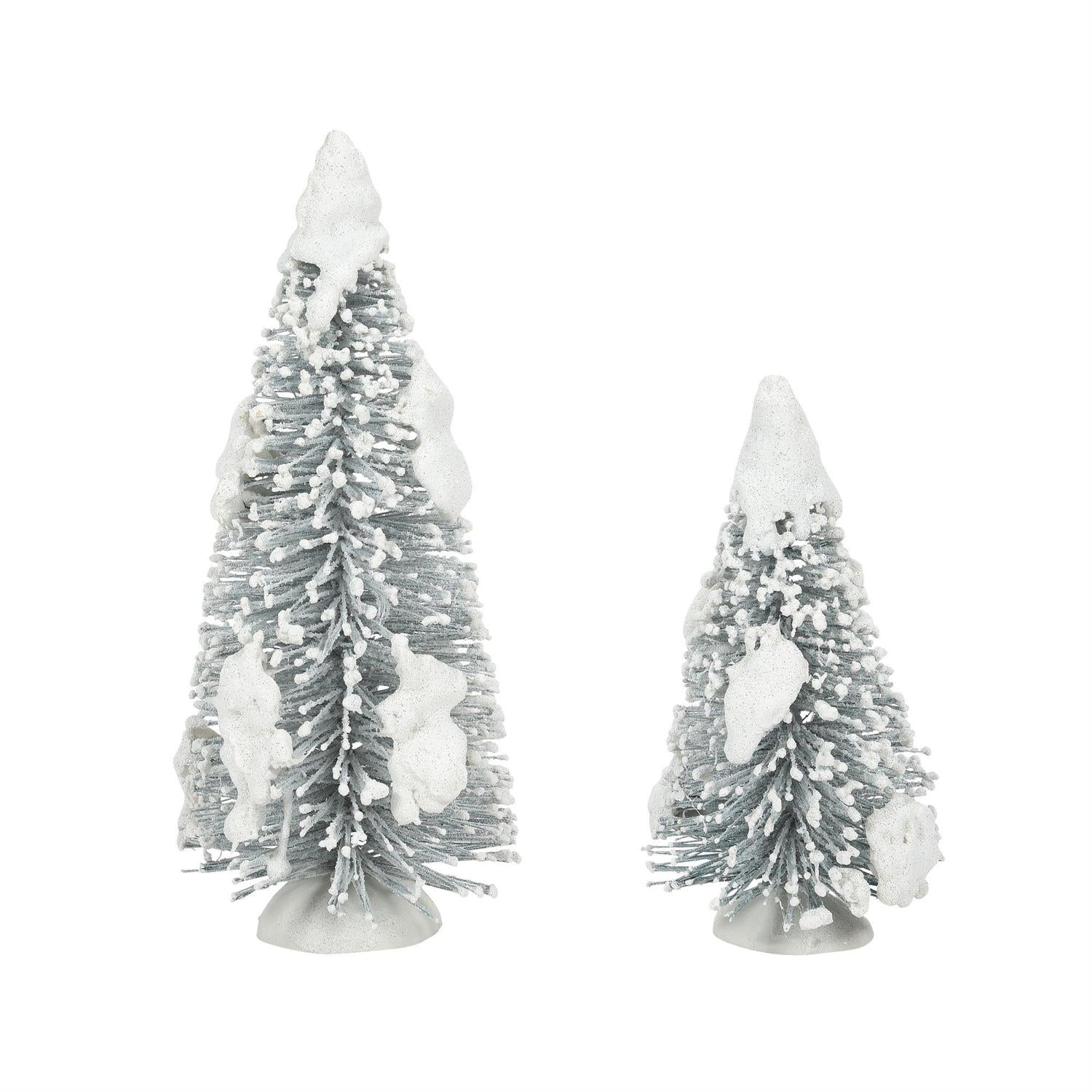 Snow Laden Tree - Set of 2