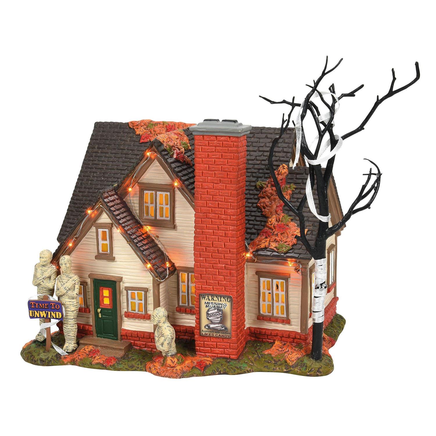 Snow Village Halloween The Mummy House