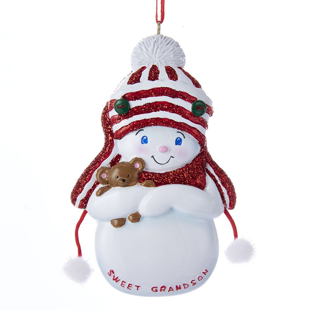 Snowboy Sweet Grandson Ornament