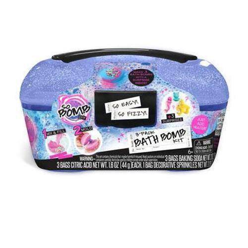 So Bomb DIY Bath Bomb Caddy Kit for Kids 6+ with Surprises