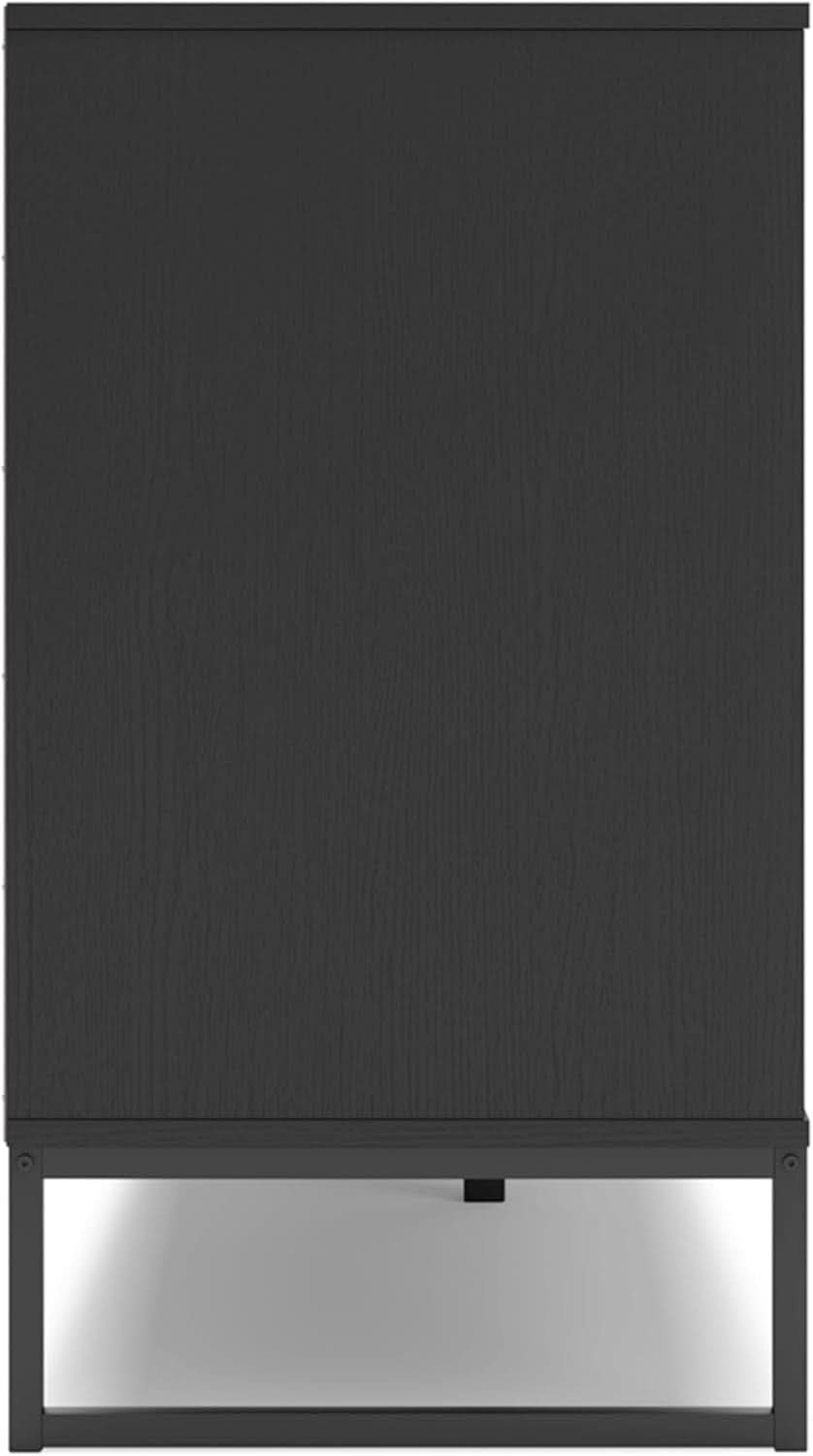 Socalle Modern 6-Drawer Dresser Black With Safety Stop