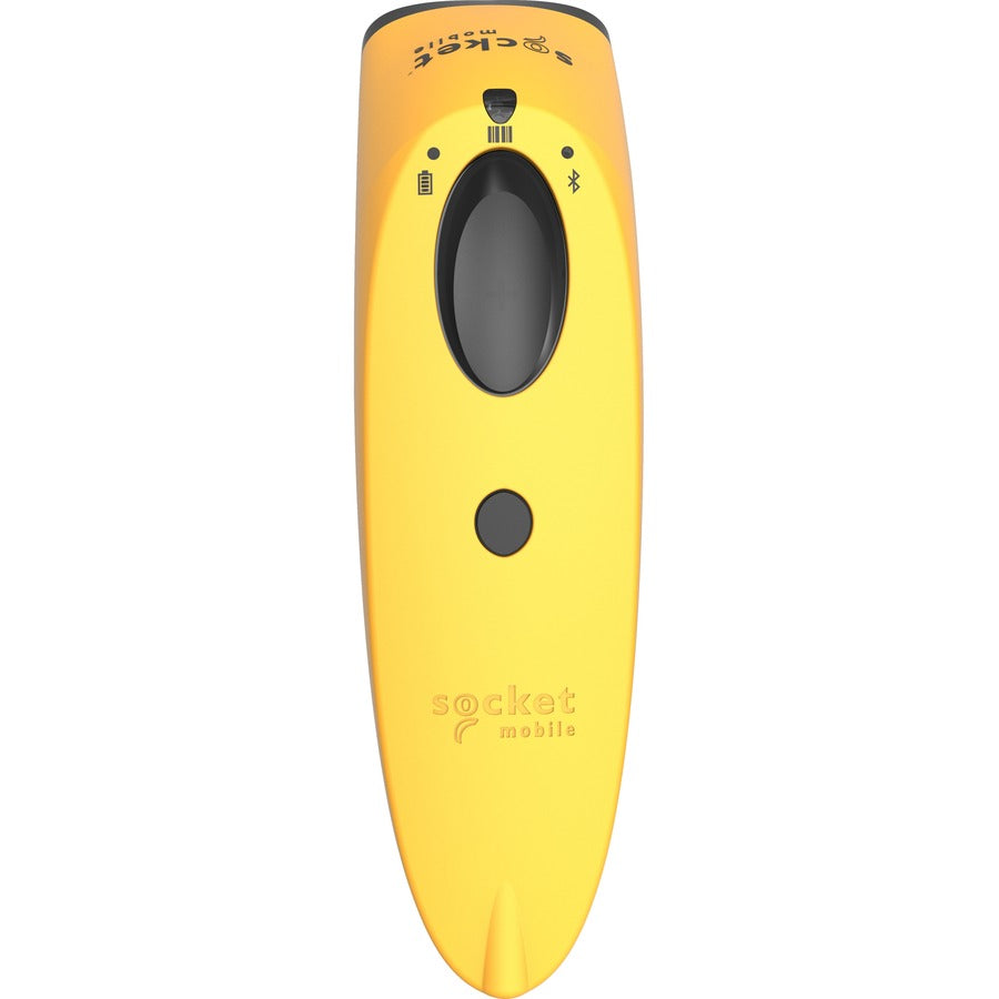 Socket Mobile Socketscan&Reg; S730, Laser Barcode Scanner, Yellow & White Charging Dock