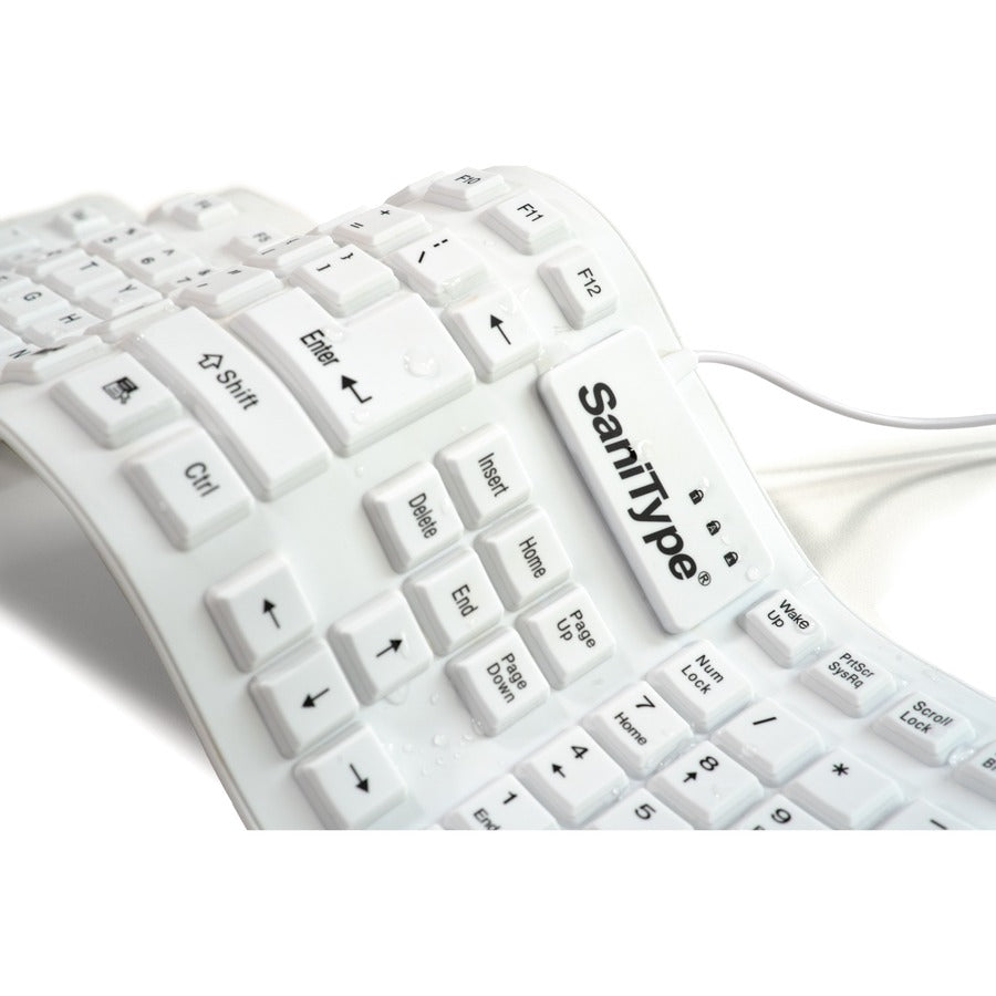 Soft-Touch Comfort Hygienic Washable Keyboard Usb KBSTFC106-W