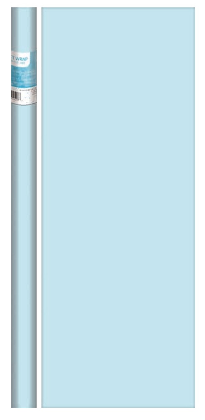 Solid Light Blue Gift Wrap