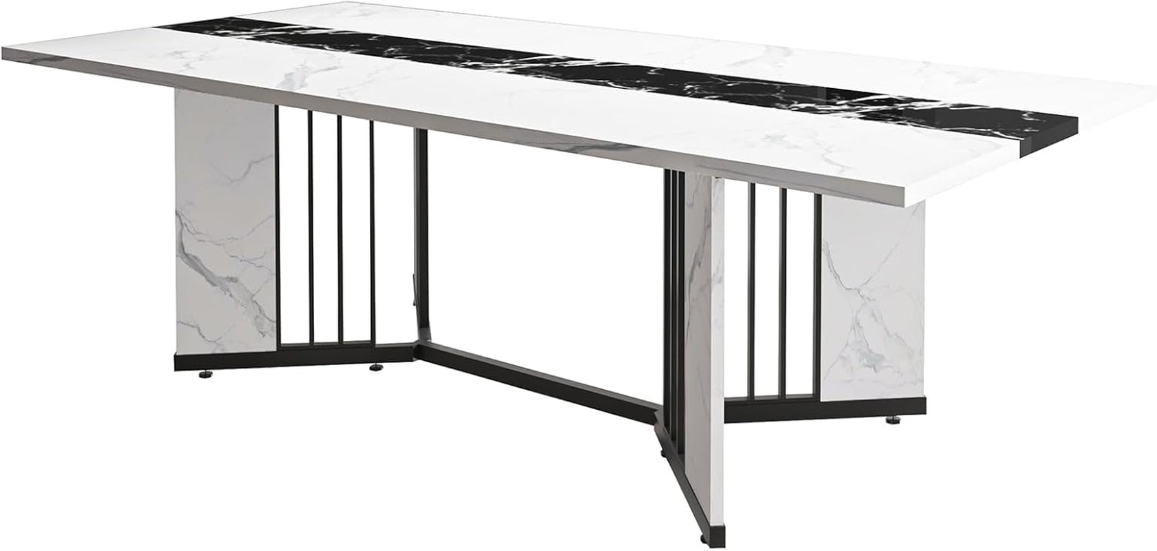 Solid Oak 71 Inch Dining Table With Waterproof Surface
