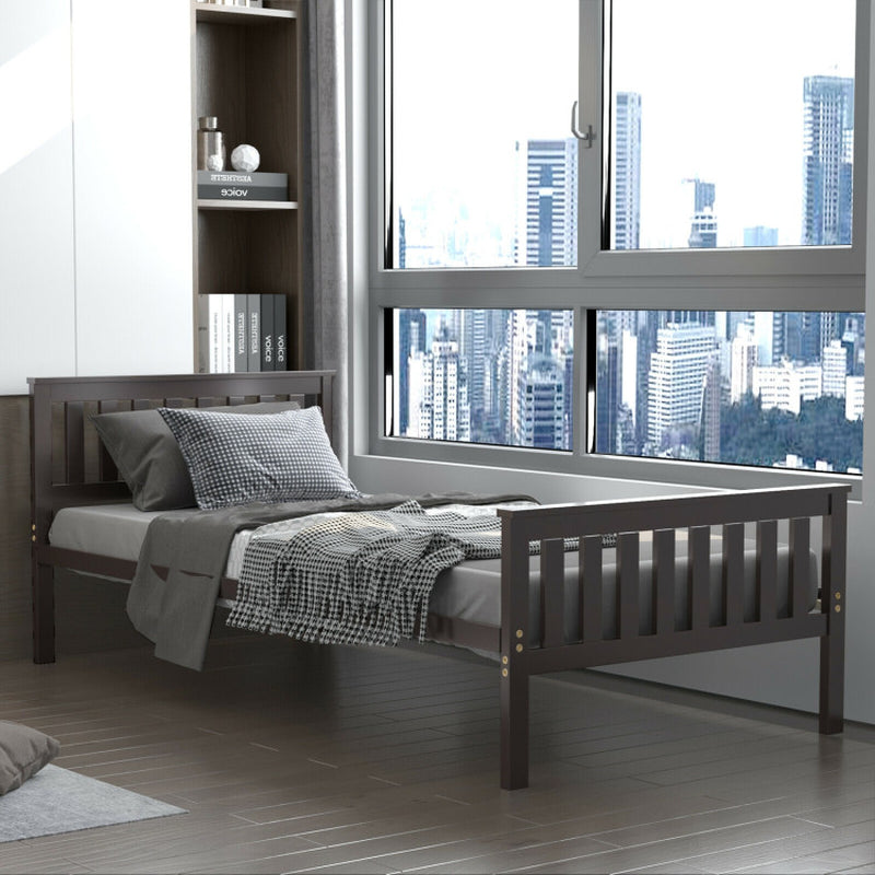 Solid Wood Platform Bed Twin Full Queen With Headboard