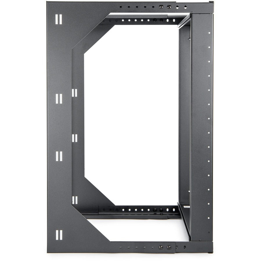 SolidRack 15U Wall Mount Rack - 2-Post Open Frame - Adjustable Depth 18-25.6" - Weight