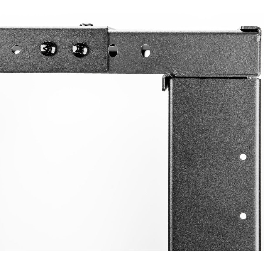 SolidRack 15U Wall Mount Rack - 2-Post Open Frame - Adjustable Depth 18-25.6" - Weight