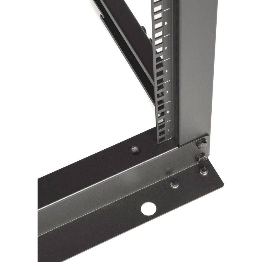 SolidRack 36U Adjustable Depth Open Frame 4 Post Rack w/ Casters - Adjustable mounting