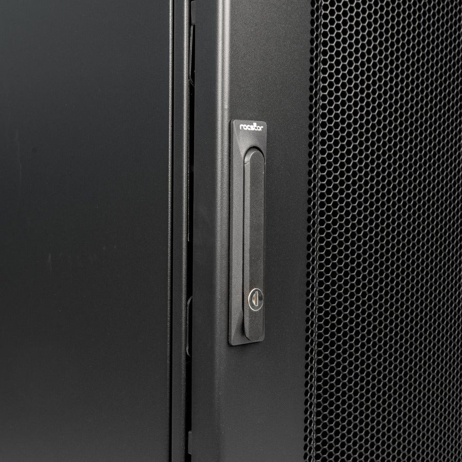 SolidRack R3104 Premium 24U Rack Enclosure Cabinet - Includes Doors & Side Panels - 3300