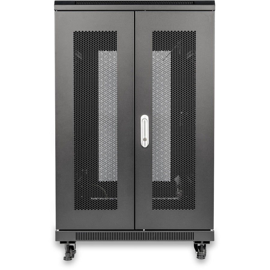 SolidRack R3106 Premium 18U Rack Enclosure Cabinet - 4-Post Adjustable Depth (6" to