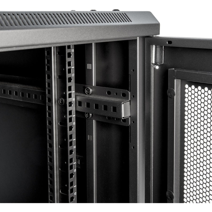 SolidRack R3106 Premium 18U Rack Enclosure Cabinet - 4-Post Adjustable Depth (6" to