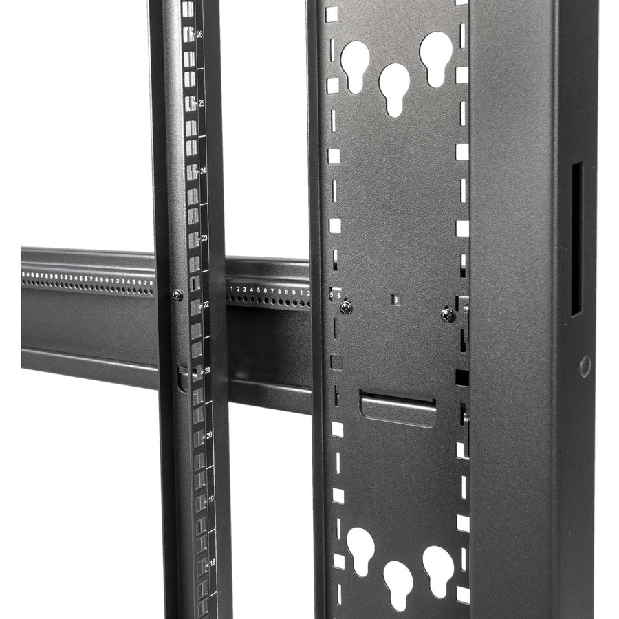 SolidRack R3300 Premium 42U Standard-Depth 4-Post Open Frame Rack Cabinet - No Doors or