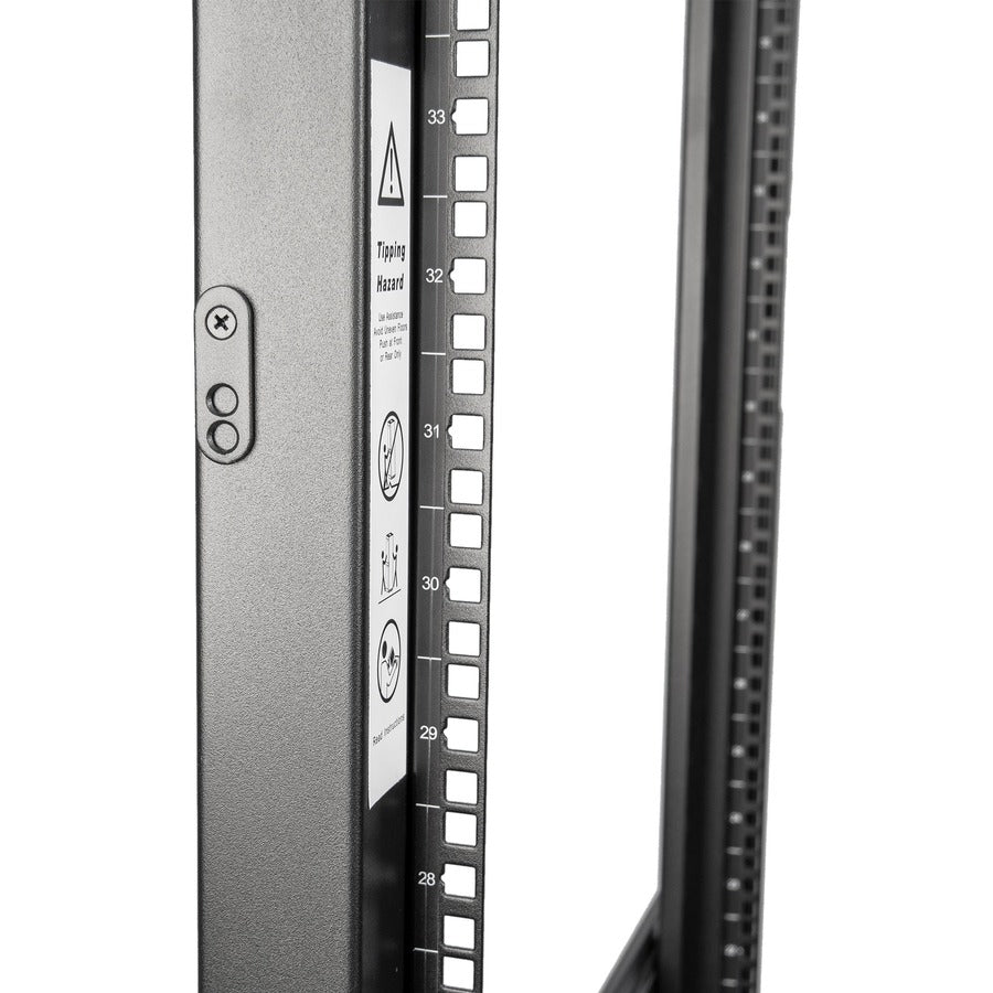 SolidRack R3300 Premium 42U Standard-Depth 4-Post Open Frame Rack Cabinet - No Doors or