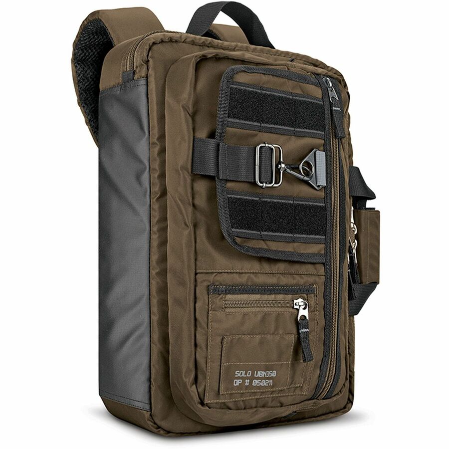 Solo Black Ops Carrying Case (Backpack/Briefcase) for 15.6 Notebook - Bronze" UBN3503