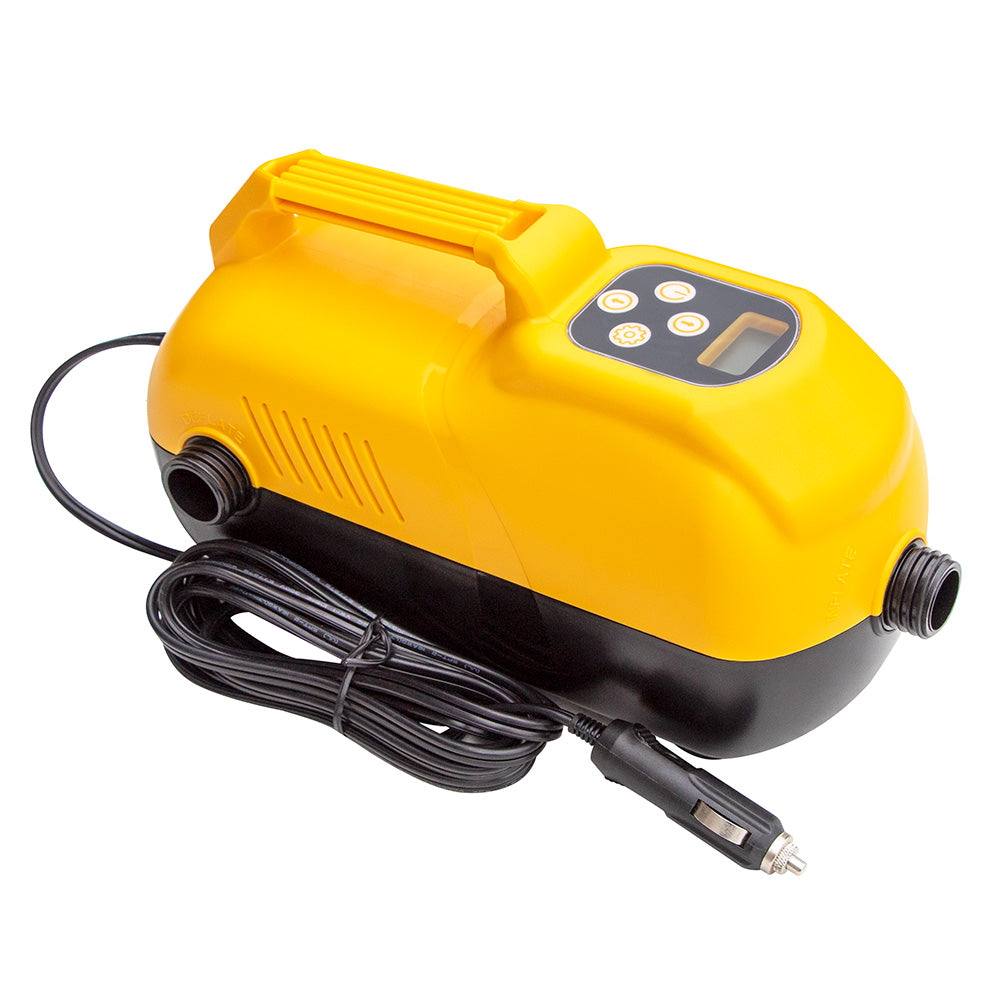 Solstice Watersports 2-Stage High Volume High Pressure Digital Pump w/Car/Battery Adapter