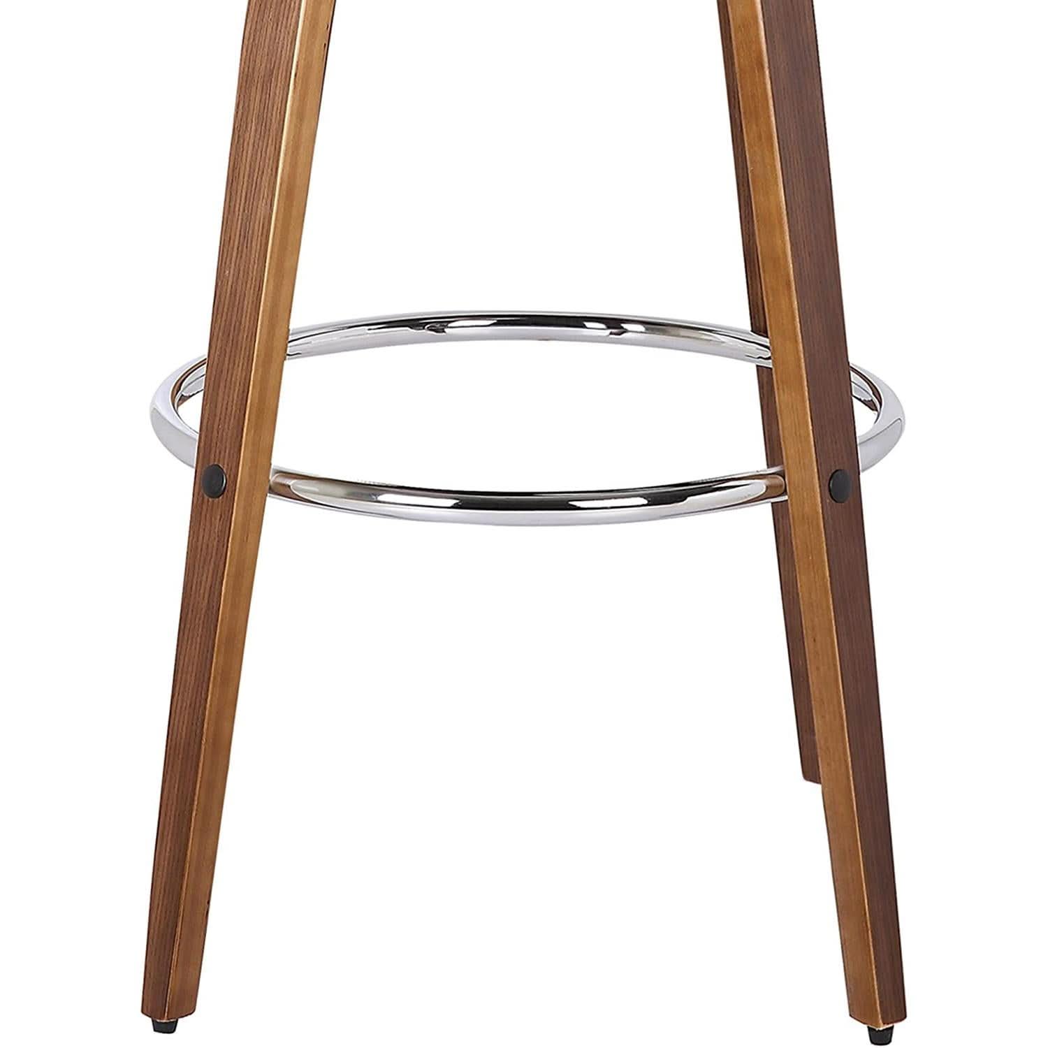 Sonia 26 Inch Counter Height Bar Stool Walnut Brown