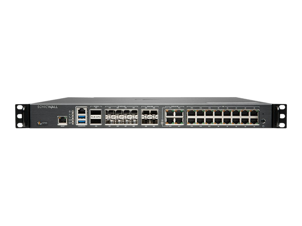 SonicWall Gen 7 NSsp Series 13700 - Security appliance - with 3 years Essential Protection Service Suite - 5GbE, 2.5GbE, 40GbE, 03-SSC-1357