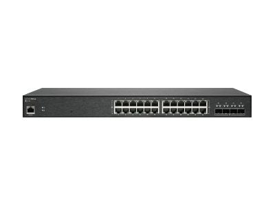 SonicWall Switch SWS14-24 - Switch - managed - 24 x 10/100/1000 + 4 x 10 Gigabit SFP+ - rack-mountable - NFR, demo 02-SSC-4868