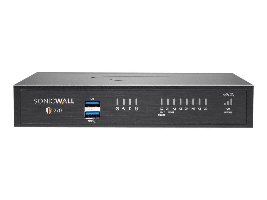 SonicWall TZ Series (Gen 7) TZ270 - Security appliance - with 2 years Essential Protection Service Suite + 1 year EPSS