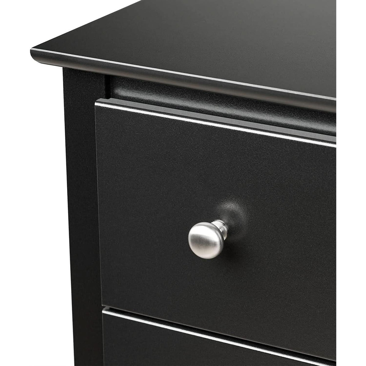 Sonoma Modern 5 Drawer Black Dresser Chest For Bedroom