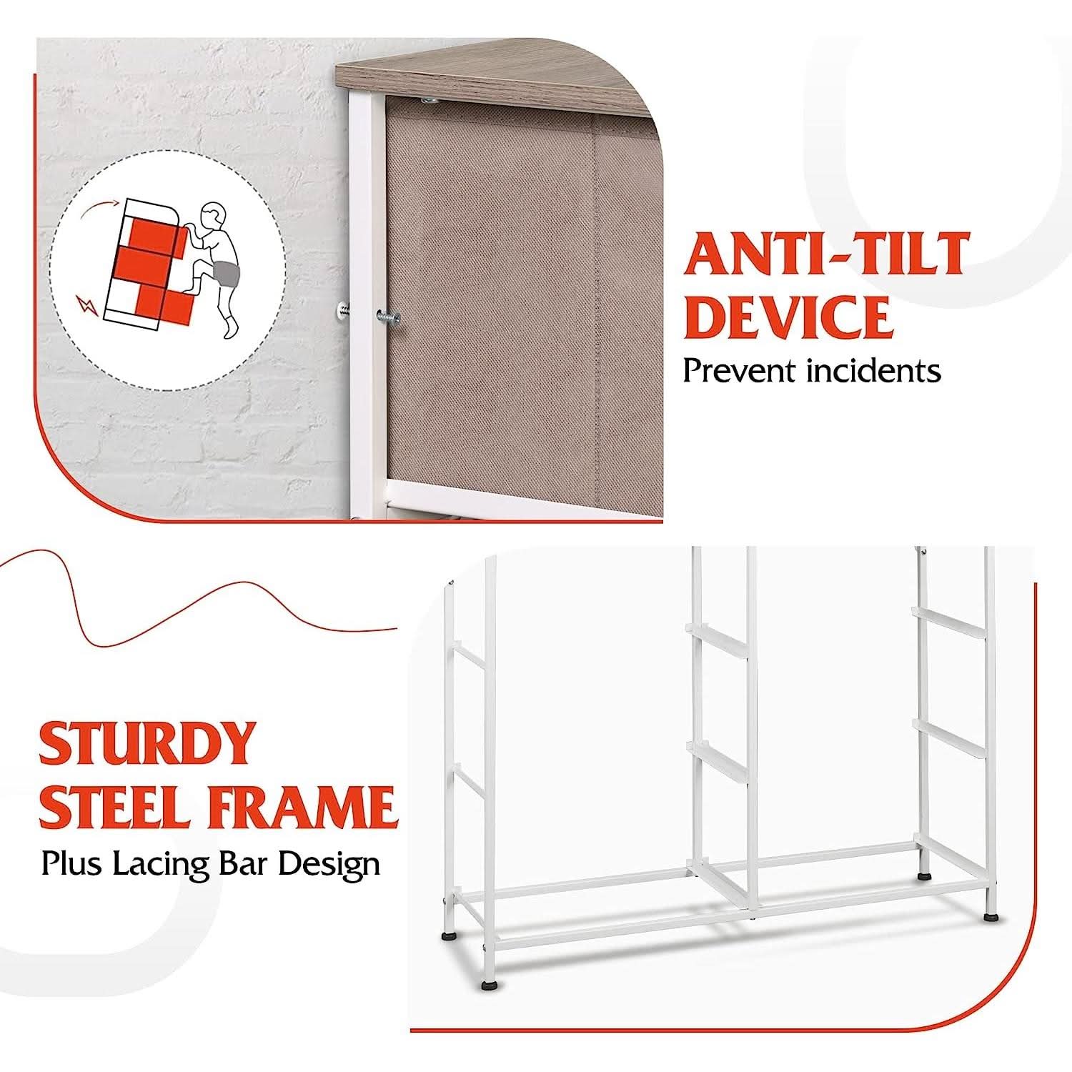 Sonoma White 6 Drawer Dresser For Bedroom Storage Organizer