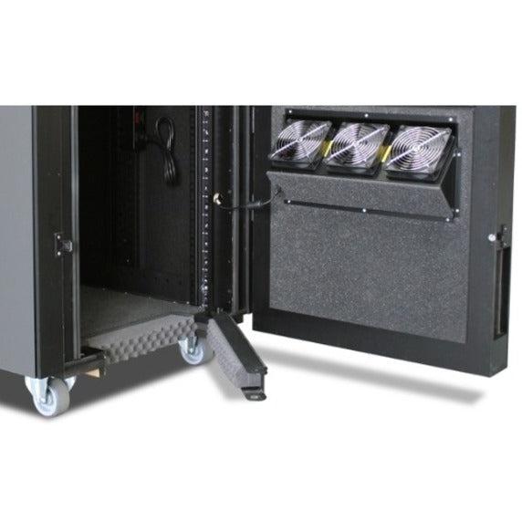 Soundproof Server Rack - APC NetShelter CX 18U Office Solution | TecISoft AR4018A